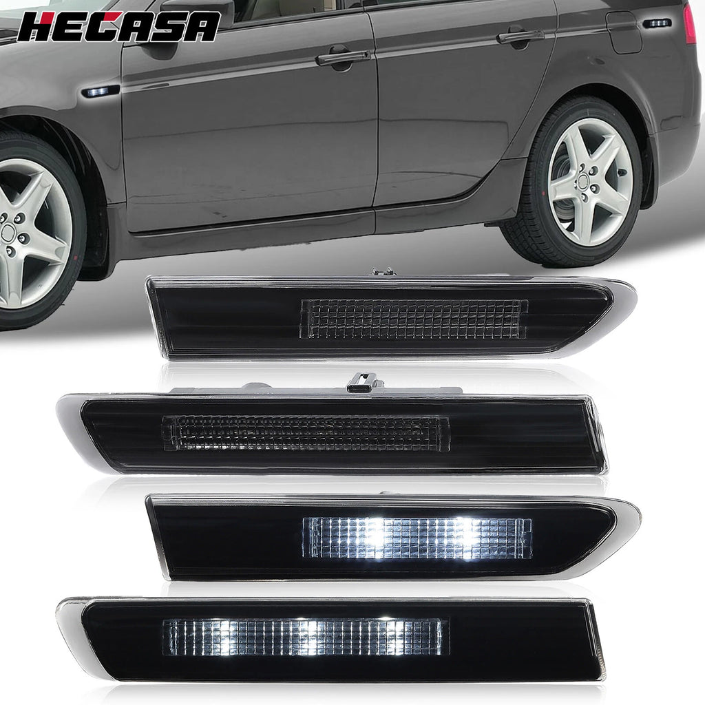 Set of 4 Smoked LED Side Marker Lights for Acura TL (2004–2008)