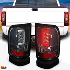 3D LED C-Bar Tail Light for Dodge Ram Pickup (1994–2002) Smoked
