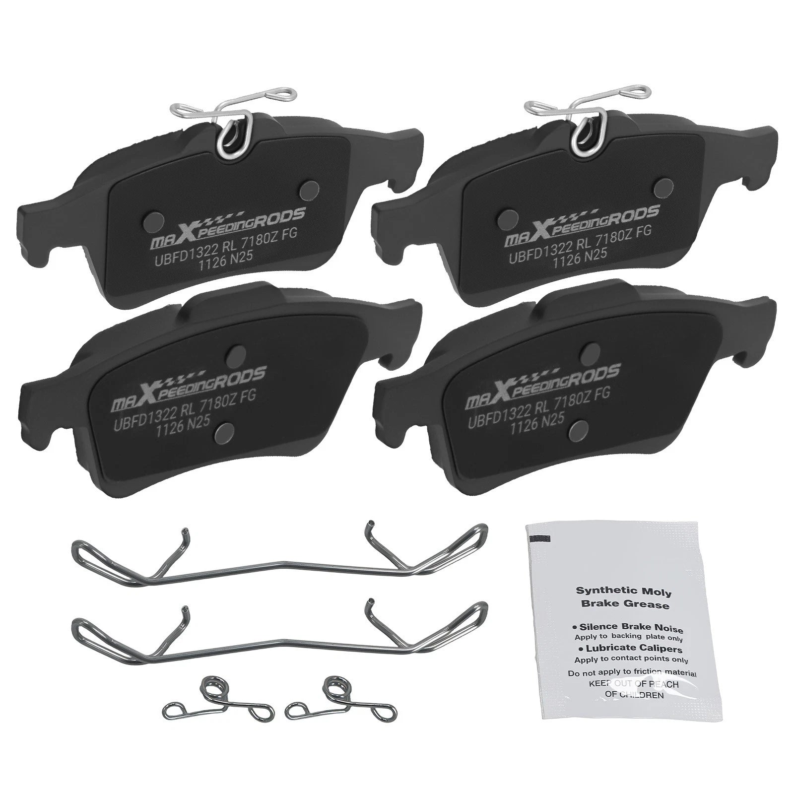 Rear Ceramic Brake Pads Set for Saab 9-3 2003-2011/9-3X 2010-11/Mazda 3 2006-13