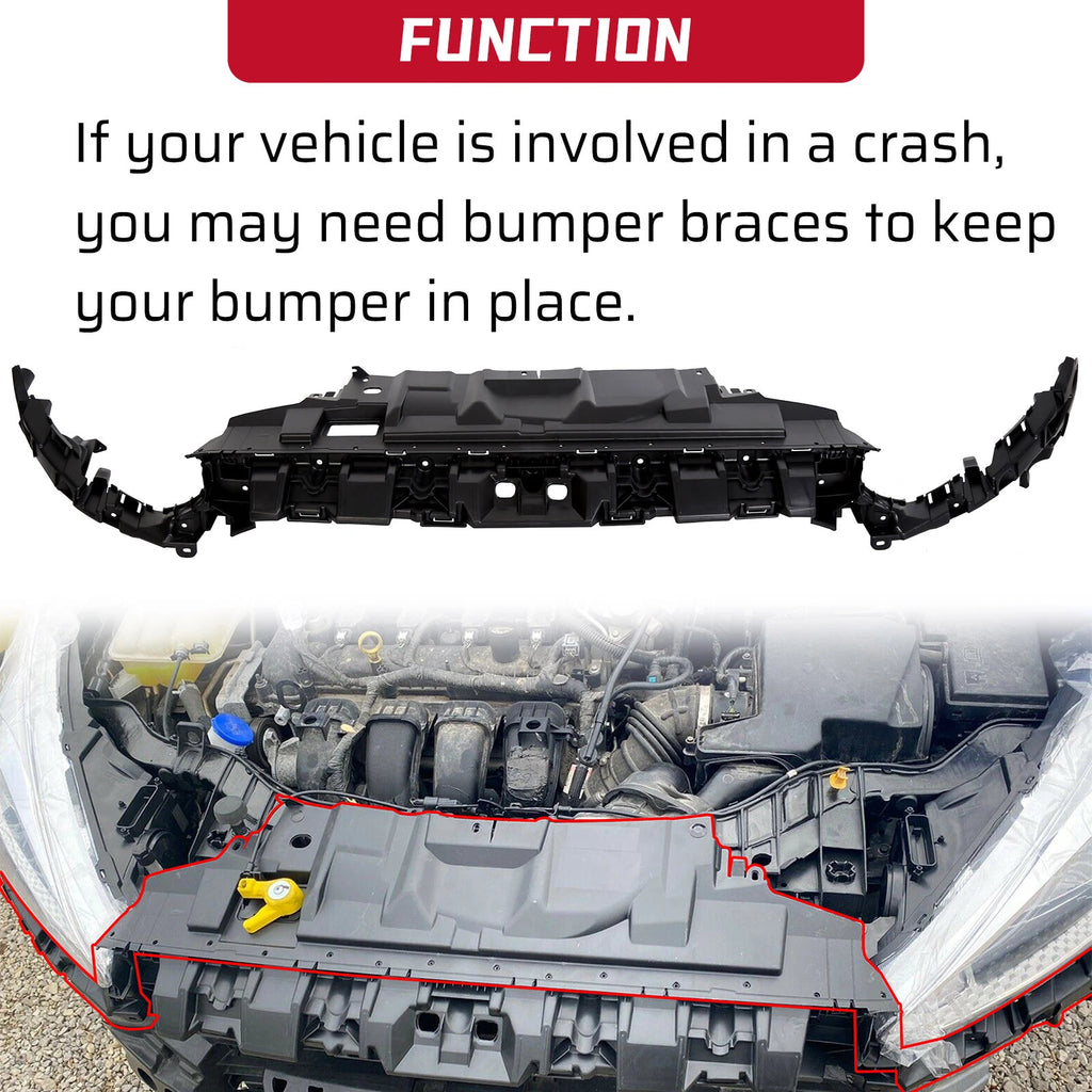 Front Bumper Cover Support Mounting Kit for Ford Focus (2015–2018) F1EZ17C897C
