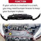 Front Bumper Cover Support Mounting Kit for Ford Focus (2015–2018) F1EZ17C897C