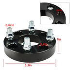 Set of 4 Wheel Spacers for Golf Cart (1/2x20 Studs, 62mm Hub Bore, 4x1")