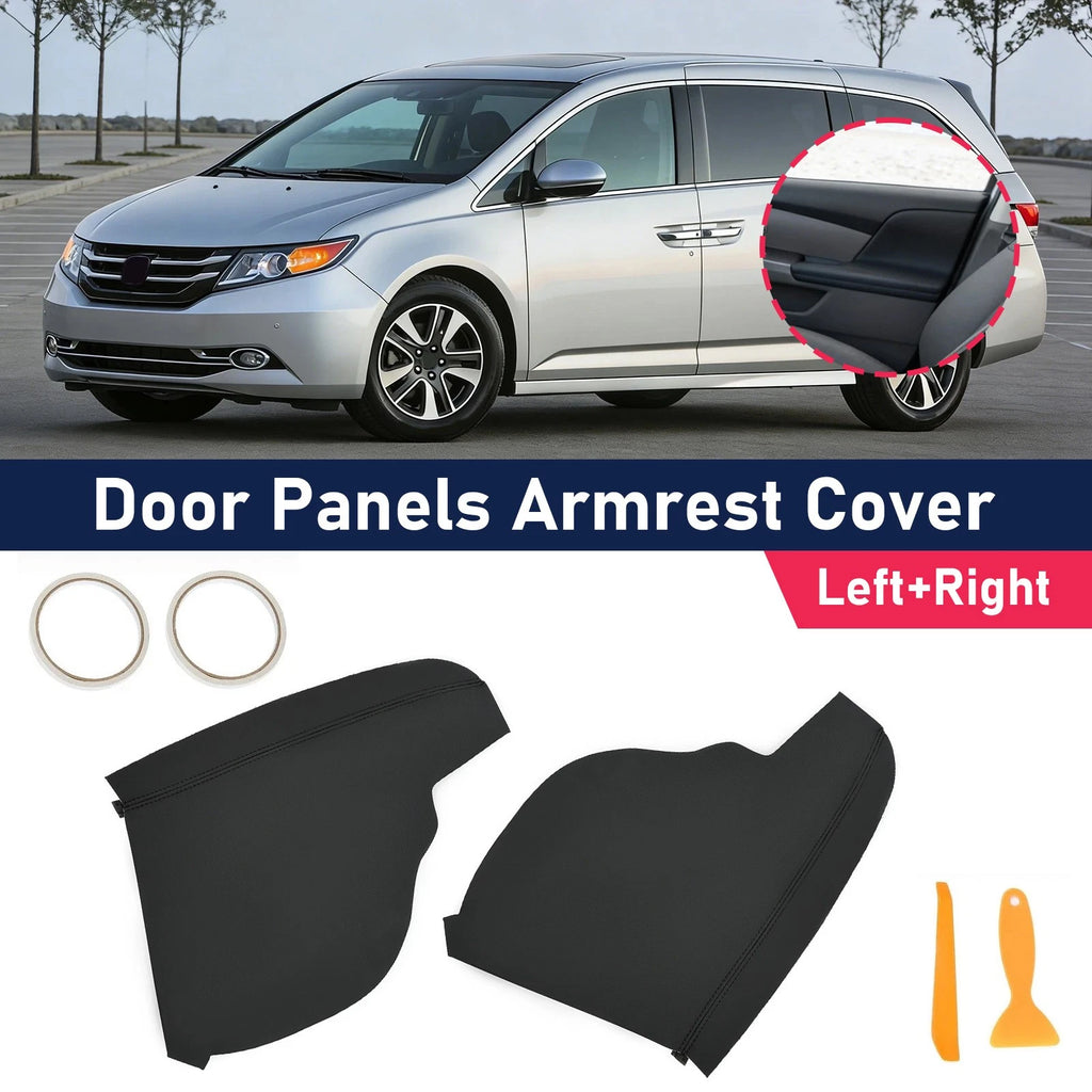 Pair of Door Panels Armrest Cover Trim for Honda Odyssey (2011–2017)