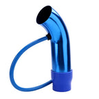 3 Inch Universal Cold Air Intake Pipe Tube Hose Kit Filter System Blue