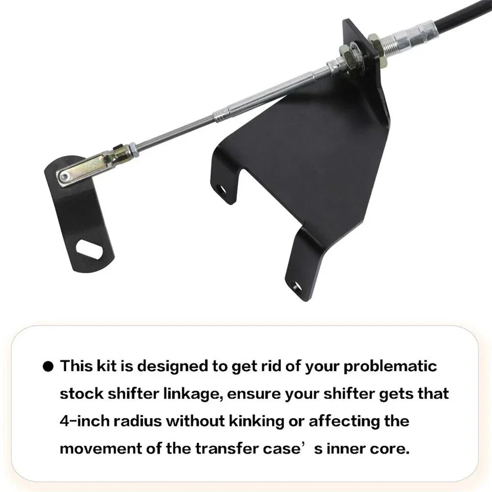 Transfer Case Cable Shift Linkage Upgrade for Wrangler TJ (1997-2006)