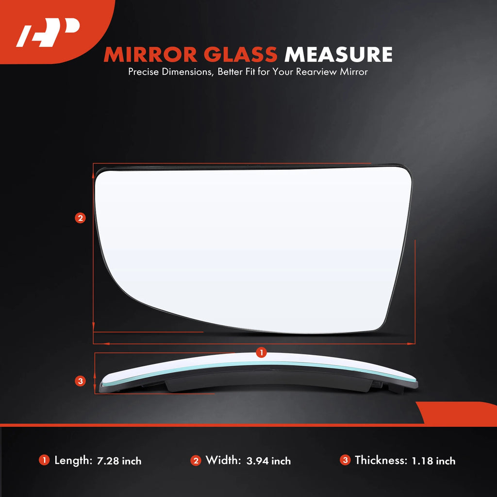 Passenger Lower Power Mirror Glass for Ford Transit-150 250 (2015–2019)