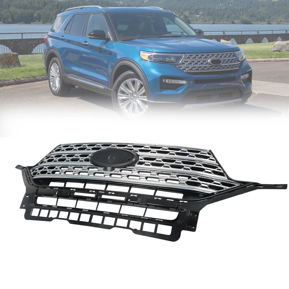 Chrome Front Grille Panel for Ford Explorer Limited/Platinum (2020–2021)