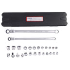 Flex Head Ratchet Wrench Set for 14mm–19mm (Chrome Vanadium) 25-Piece (2010–2010)