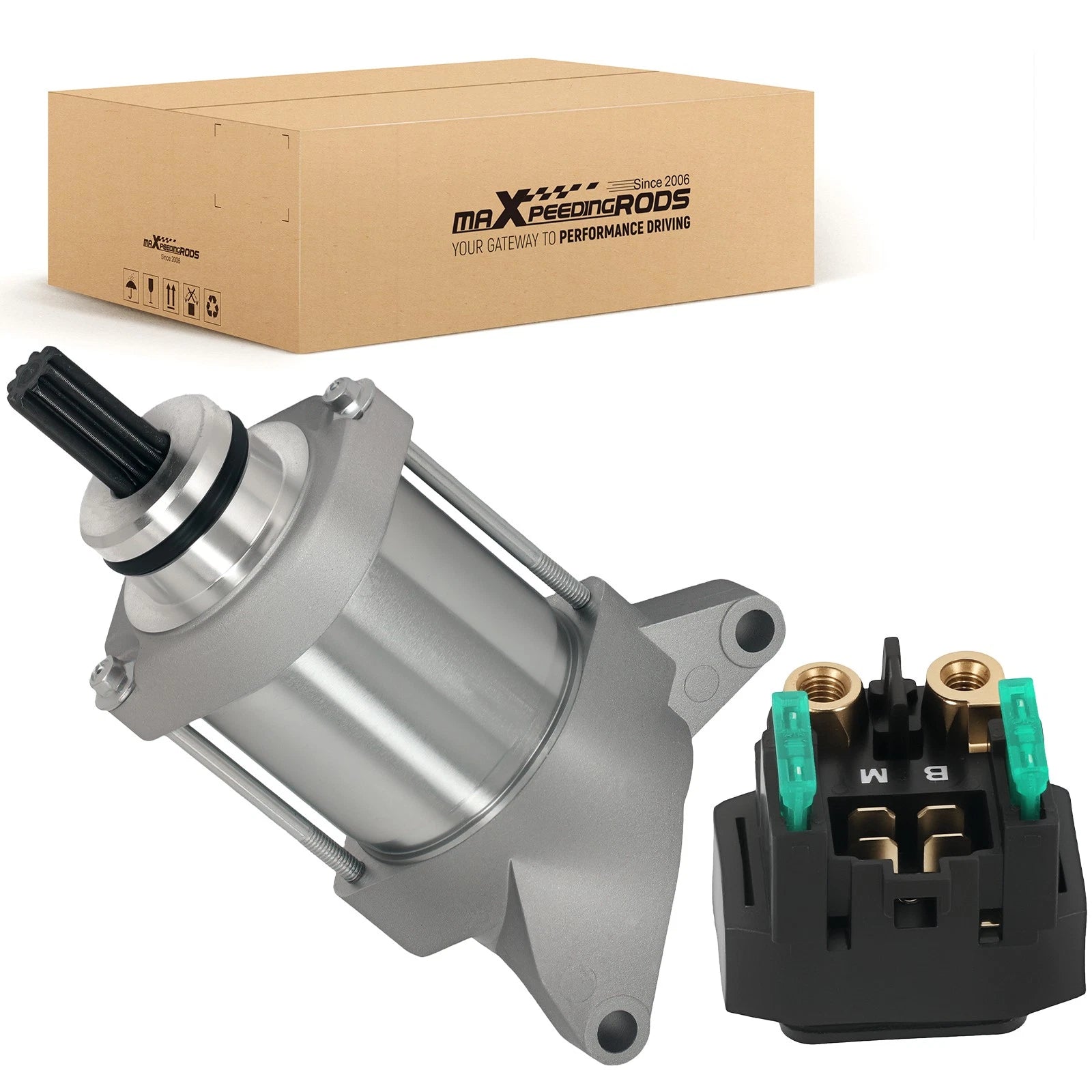 Starter Motor & Relay for Yamaha WR450F (2003–2006) 5HH-81940-00-00 12V CW PMDD