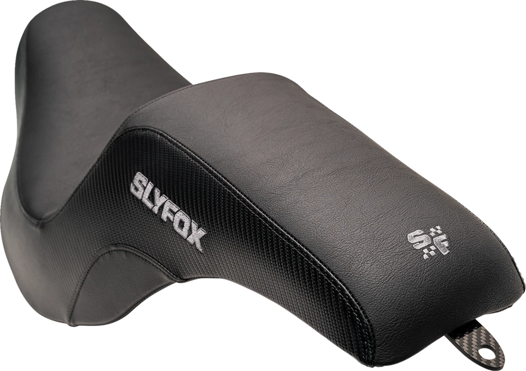Lowrider Drifter Seat for SLYFOX (Gray Logo, Smooth Vinyl, Carbon Fiber)