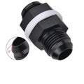 Flare Fuel Cell Bulkhead Fitting w/ Washer for Car - Black (N/A)