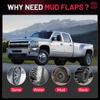 Front Rear Mud Flaps for Chevy Silverado Sierra (1999-2007)