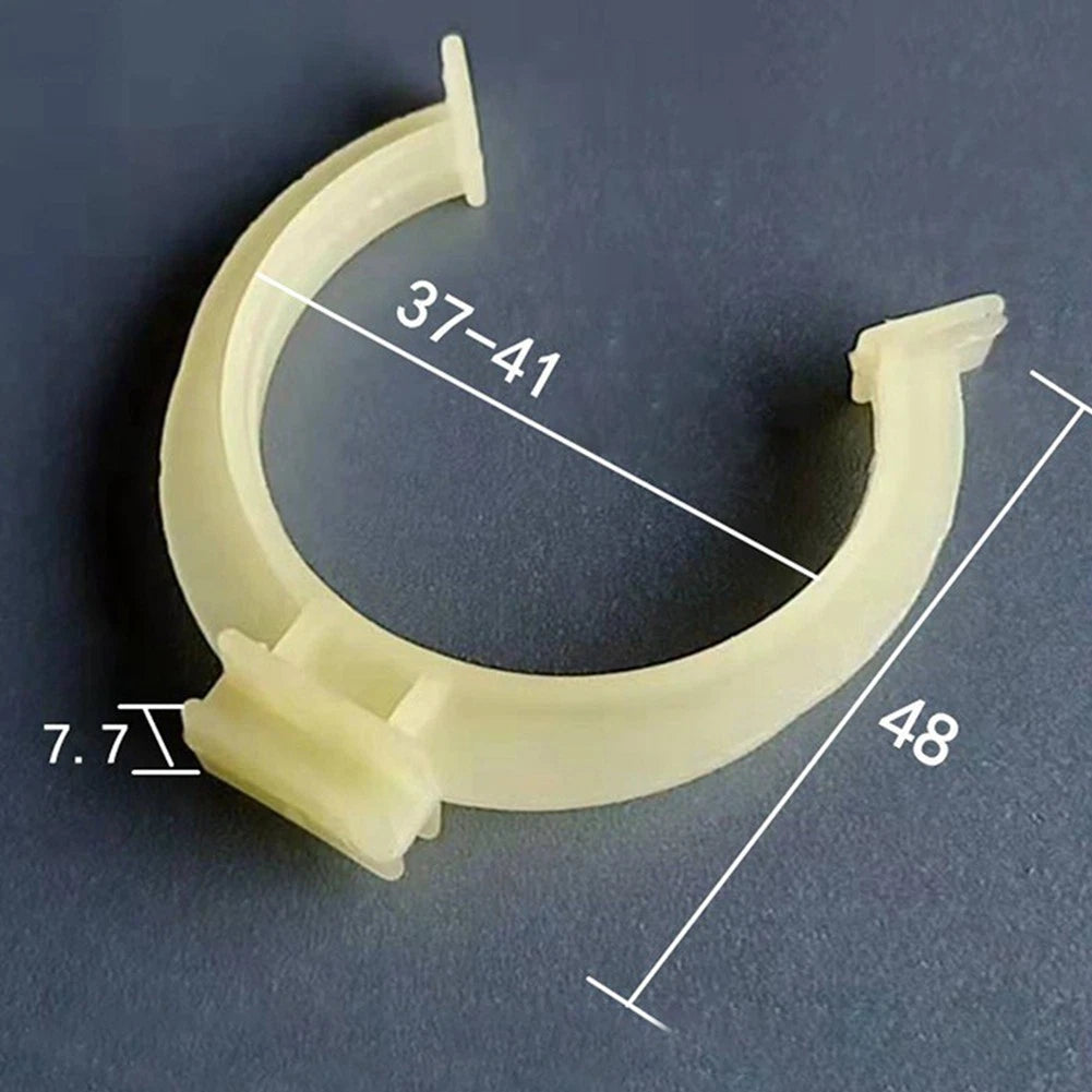 30 Black ABS Baseboard Mounting Clips with Screws for Kitchen Feet (32mm 42mm)