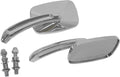 Chrome Rectangle Side Mirrors for Harley Davidson (2014–2017)