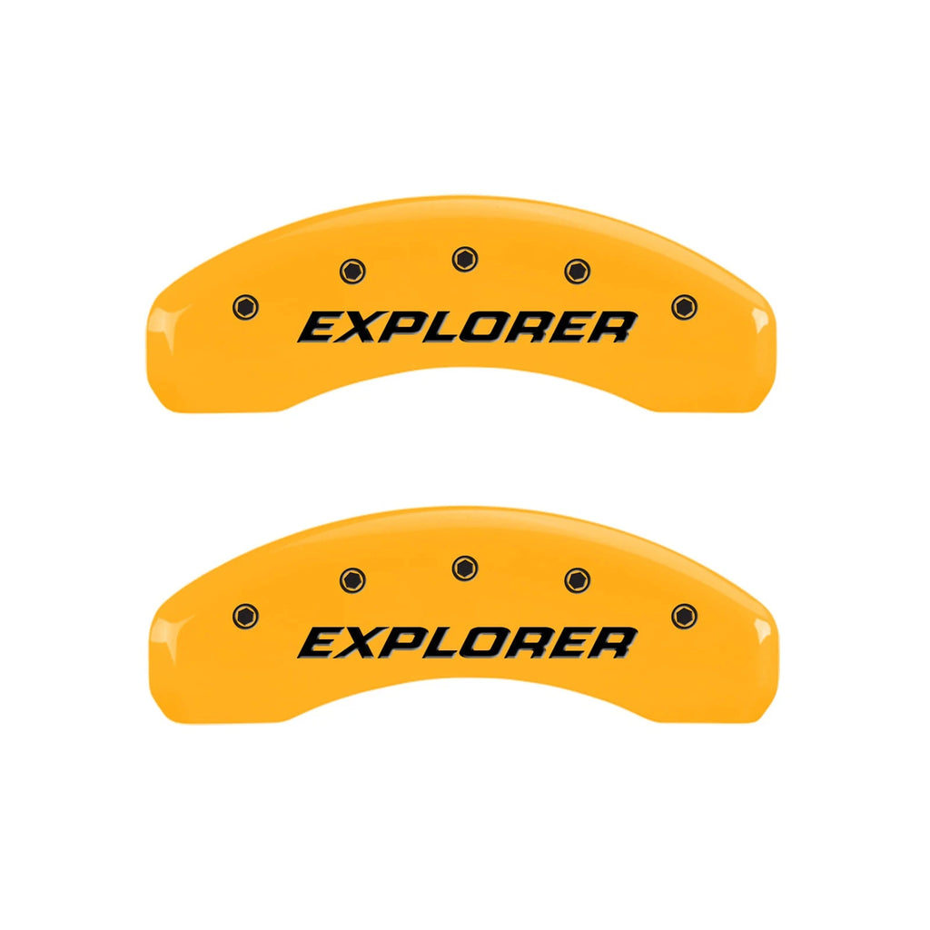 Set of 4 Yellow Caliper Covers for 2006–2010 Ford Explorer by MGP