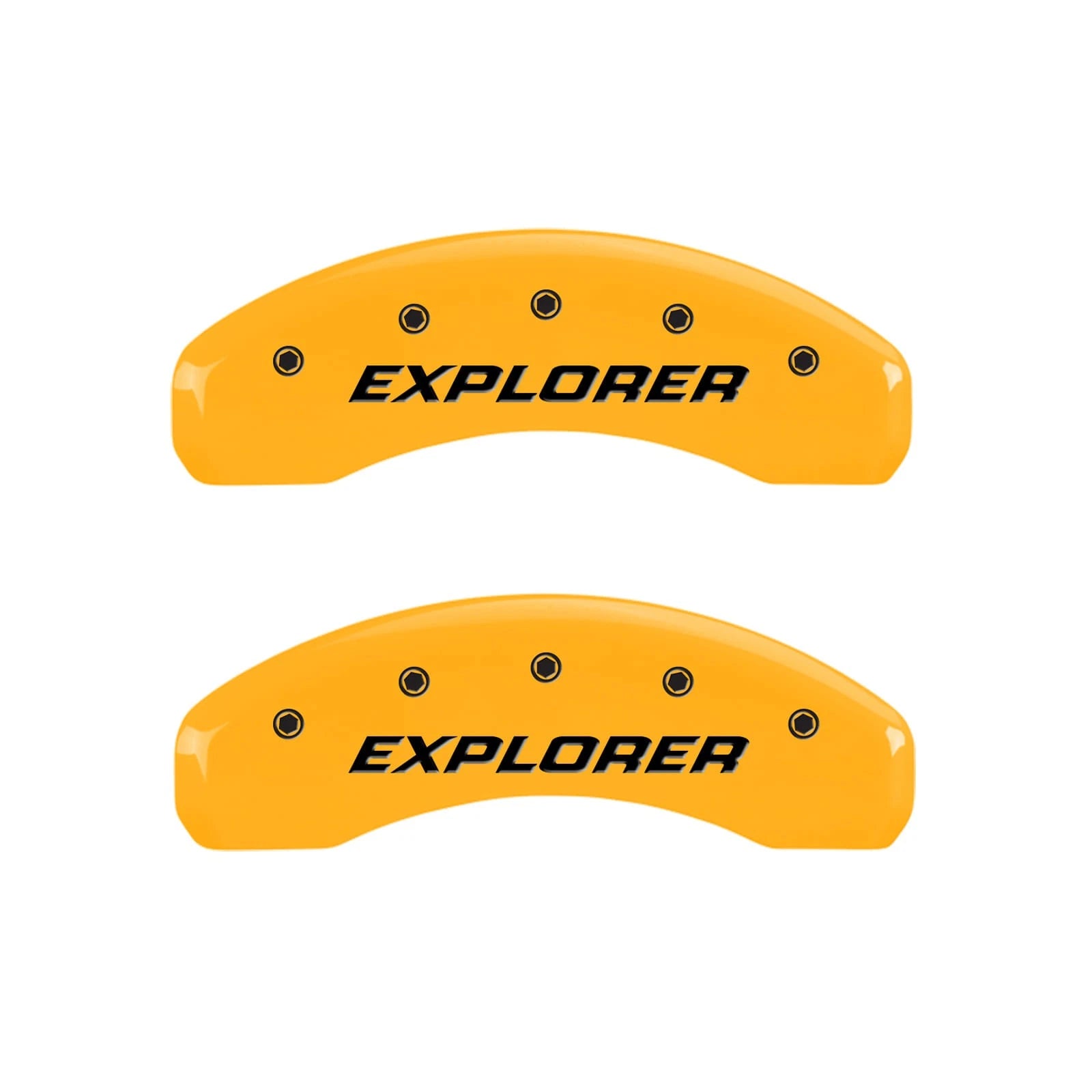 Set of 4 Yellow Caliper Covers for 2006–2010 Ford Explorer by MGP