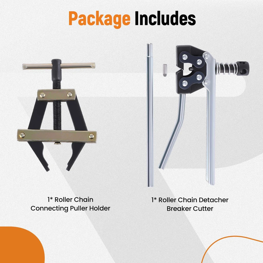 Roller Chain Puller Holder Detacher Cutter Kit for Motorcycles