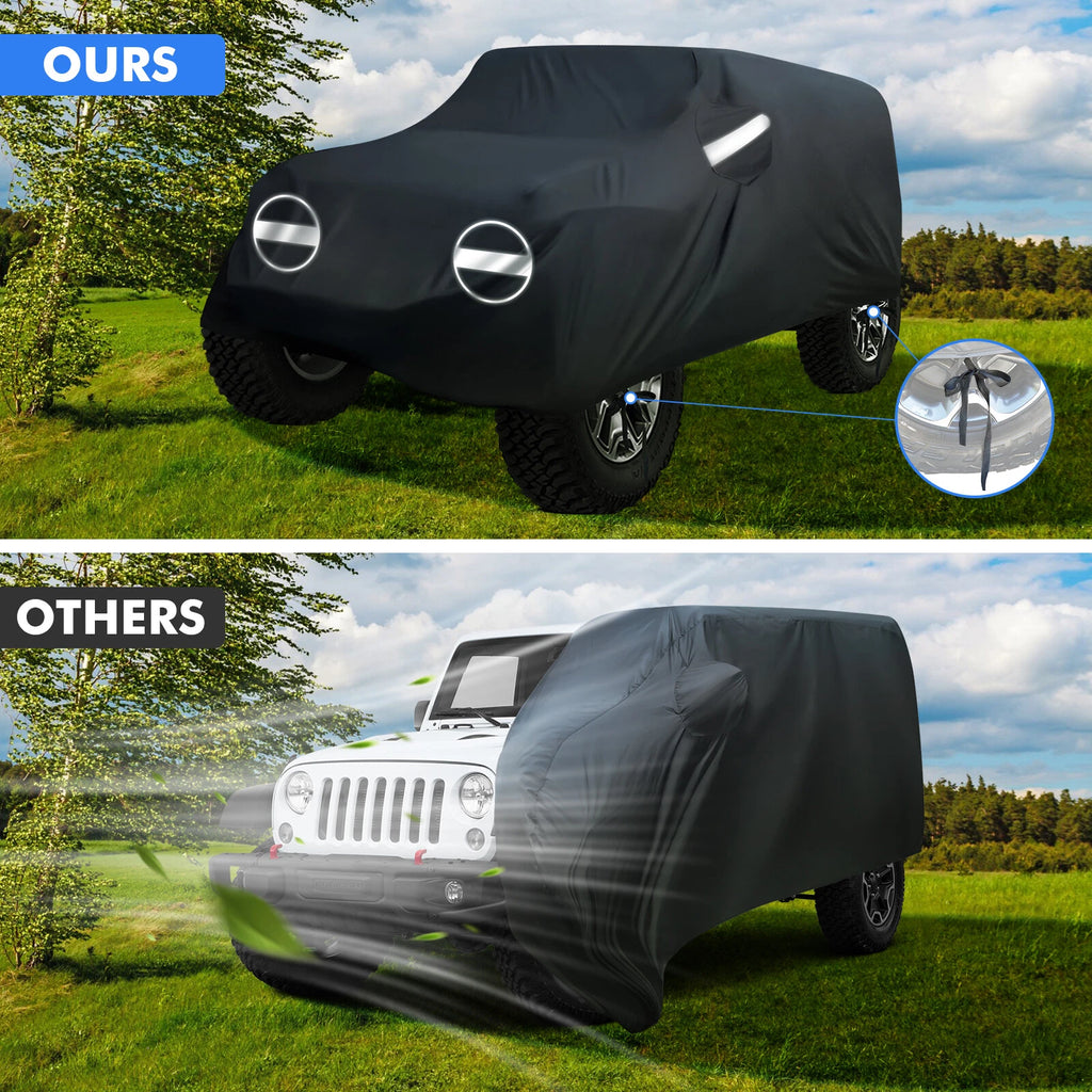SUV Cover Waterproof UV Protection for Jeep Wrangler JK JKU (2007–2023)