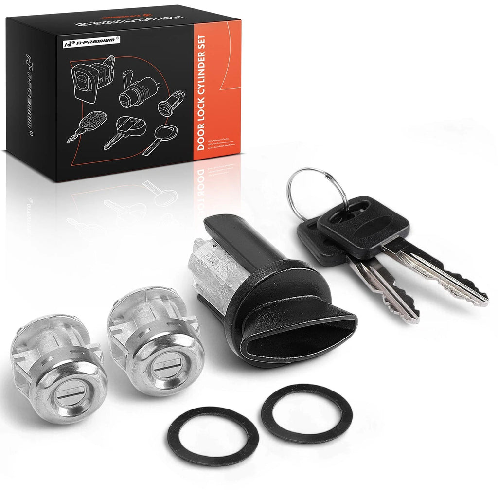 Door Lock Cylinder Set with 2 Keys for Ford F-150 F-250 F-350 (1997–2003)