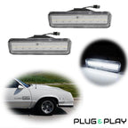 Clear White Front Side Marker Lights for El Camino & Caballero (1982–1987)