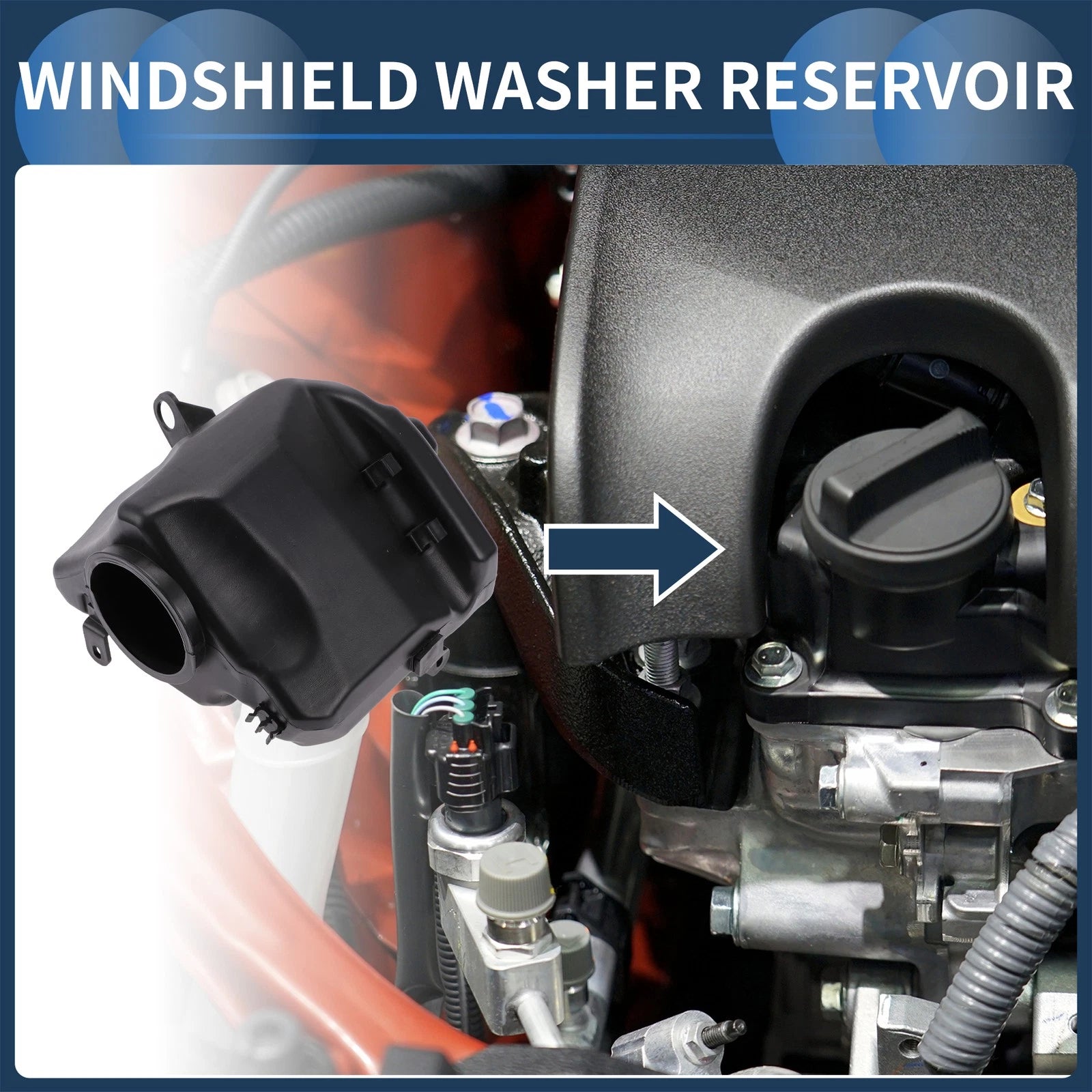 Windshield Washer Reservoir No.A2228690420 for Mercedes Benz S63 S550 (2014–2020)