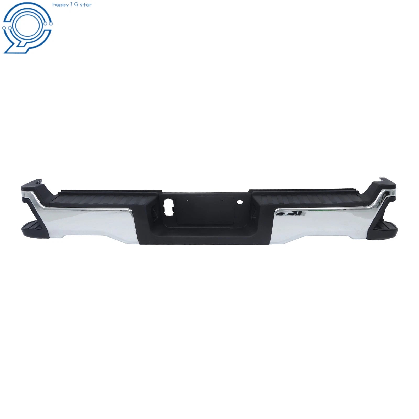 Chrome Rear Step Bumper for Ford F250 F350 Super Duty (2023–2024)