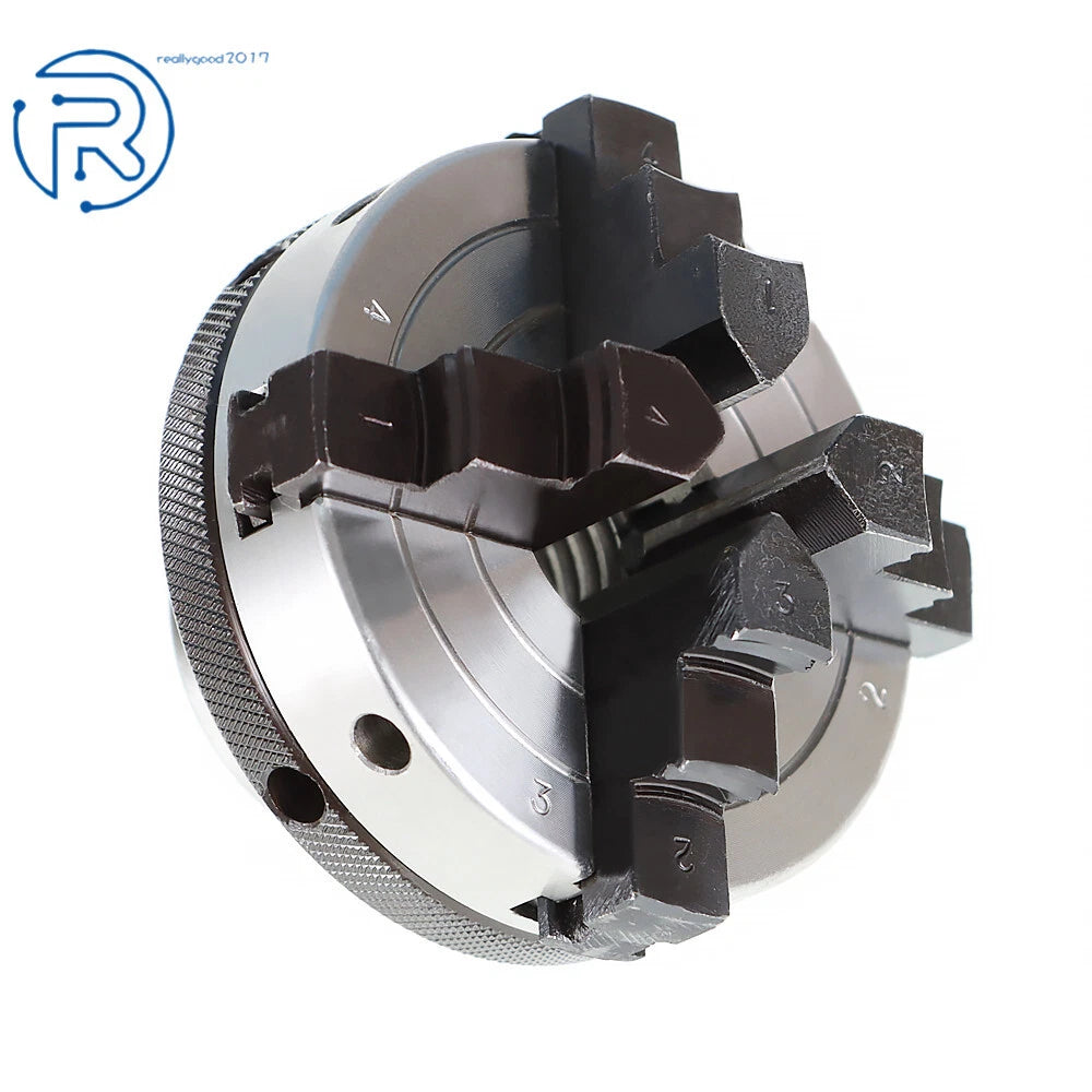 4" Reversible 4 Jaw Chuck for Wood Lathes (1" x 8 TPI Spindles)