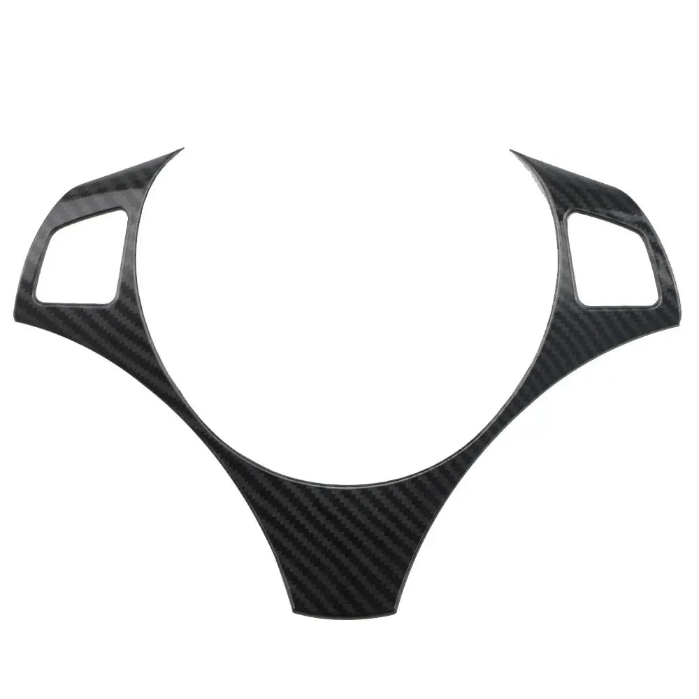 Carbon Style Steering Wheel Trim Cover for BMW E90/91 3-Series (2005–2012)