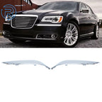 Set of 2 Chrome Front Bumper Moldings for Chrysler 300 (2011–2014)