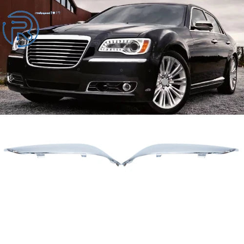 Set of 2 Chrome Front Bumper Moldings for Chrysler 300 (2011–2014)