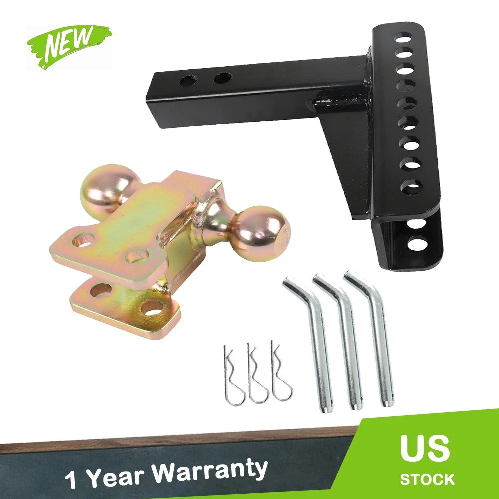 2" Adjustable Trailer Towing Hitch Dual Ball for Various Models (YYYY–YYYY)