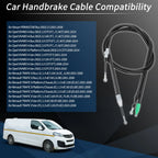 2Pcs Rear Handbrake Cables for Renault Trafic II, Nissan Primastar (2001–2014)