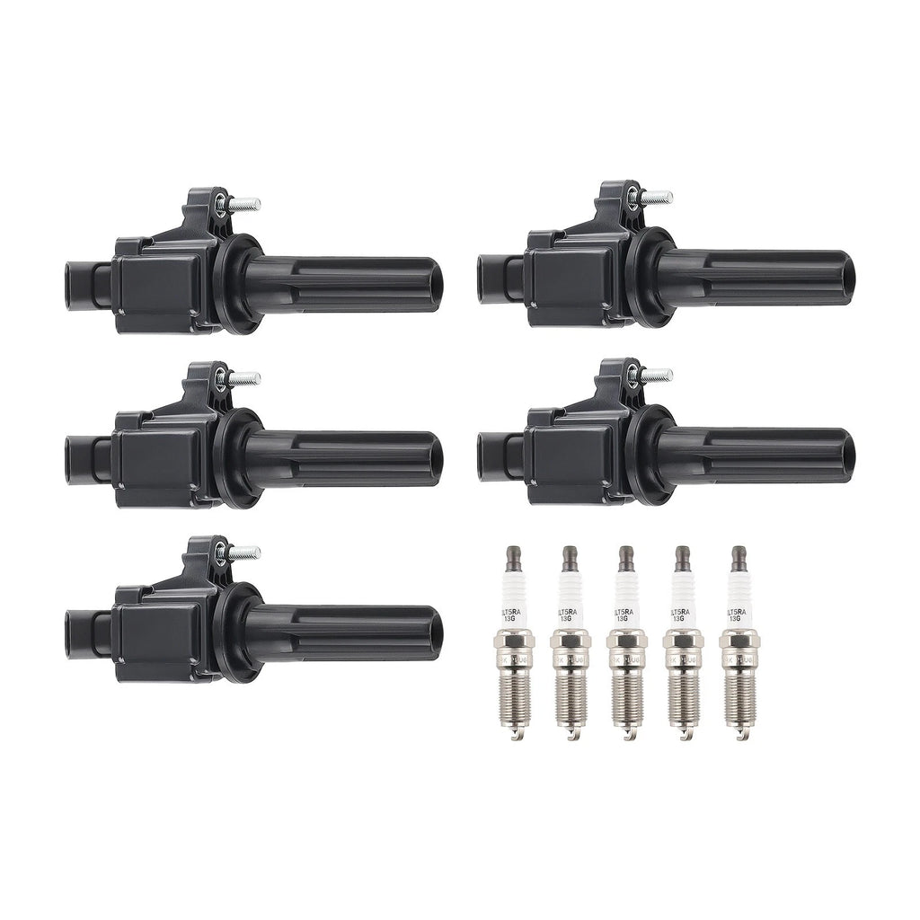 5X Ignition Coils + Spark Plugs for Chevrolet Colorado 3.7L L5 (2007–2012) UF497