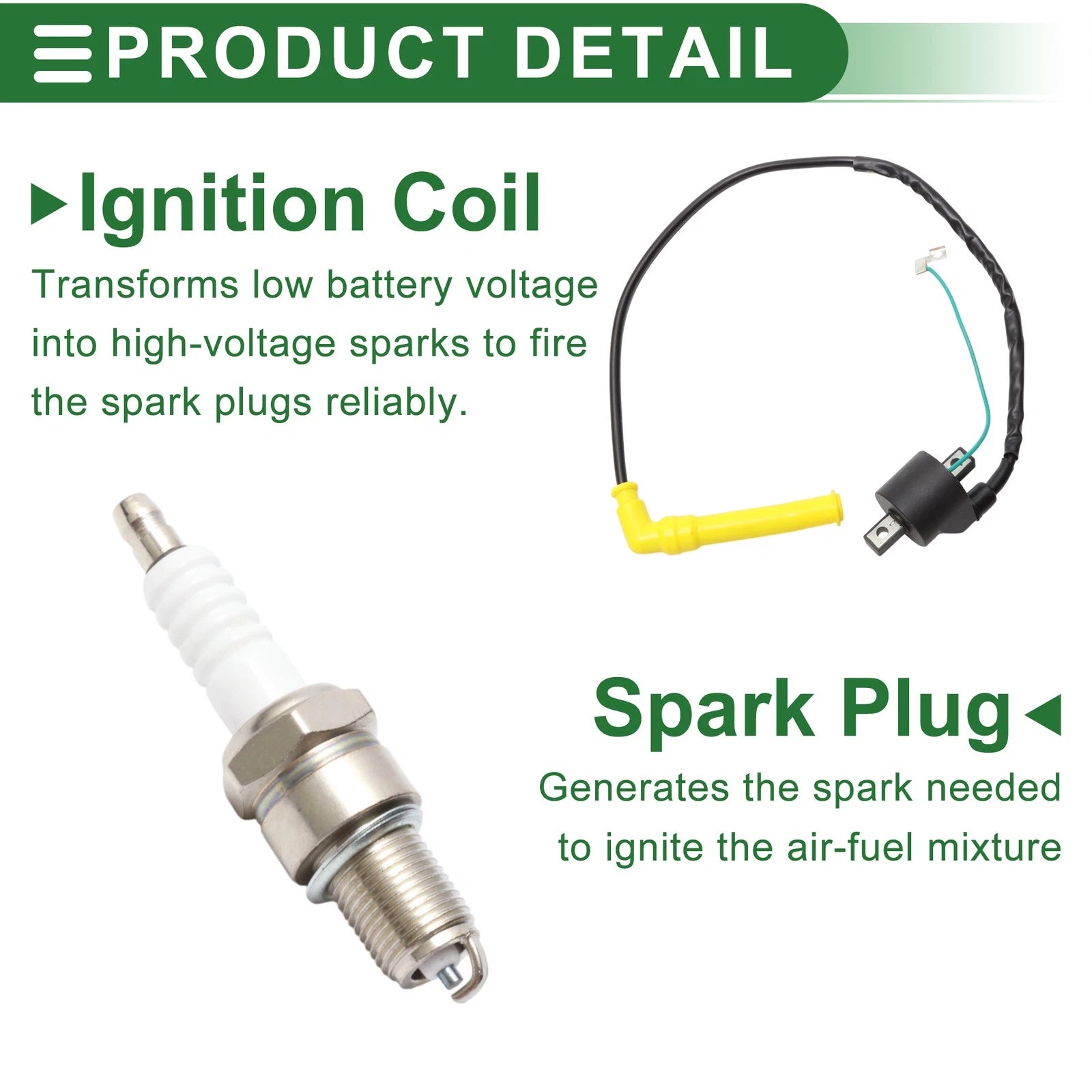 Set of 1 Ignition Coil for Honda Rincon 650 TRX650FA (2003–2005) No. 30500HN8003