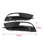 ABS Front Bumper Fog Light Grille Covers for Audi A5 (2012-2016)
