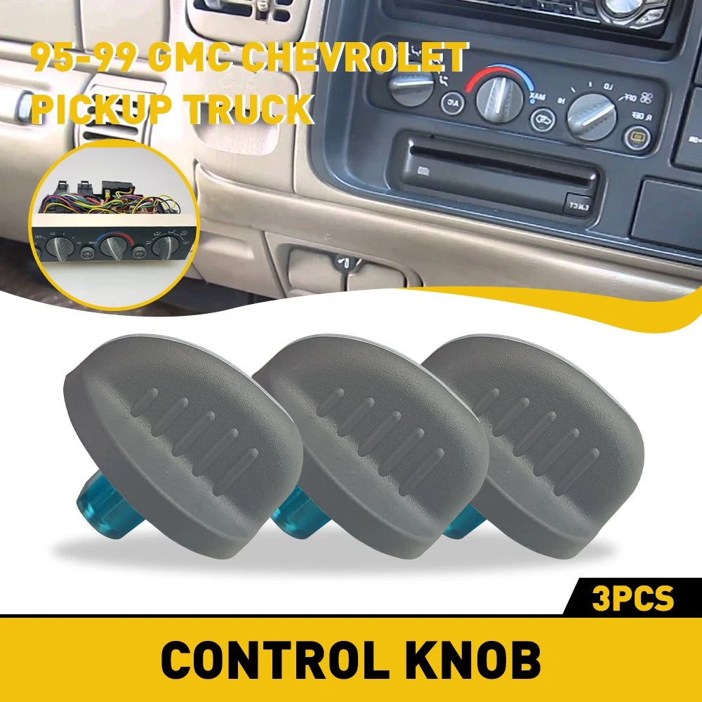 Set of 4 Heater Climate Control Knobs for GMC Chevy Truck Tahoe Suburban (1995–1999)