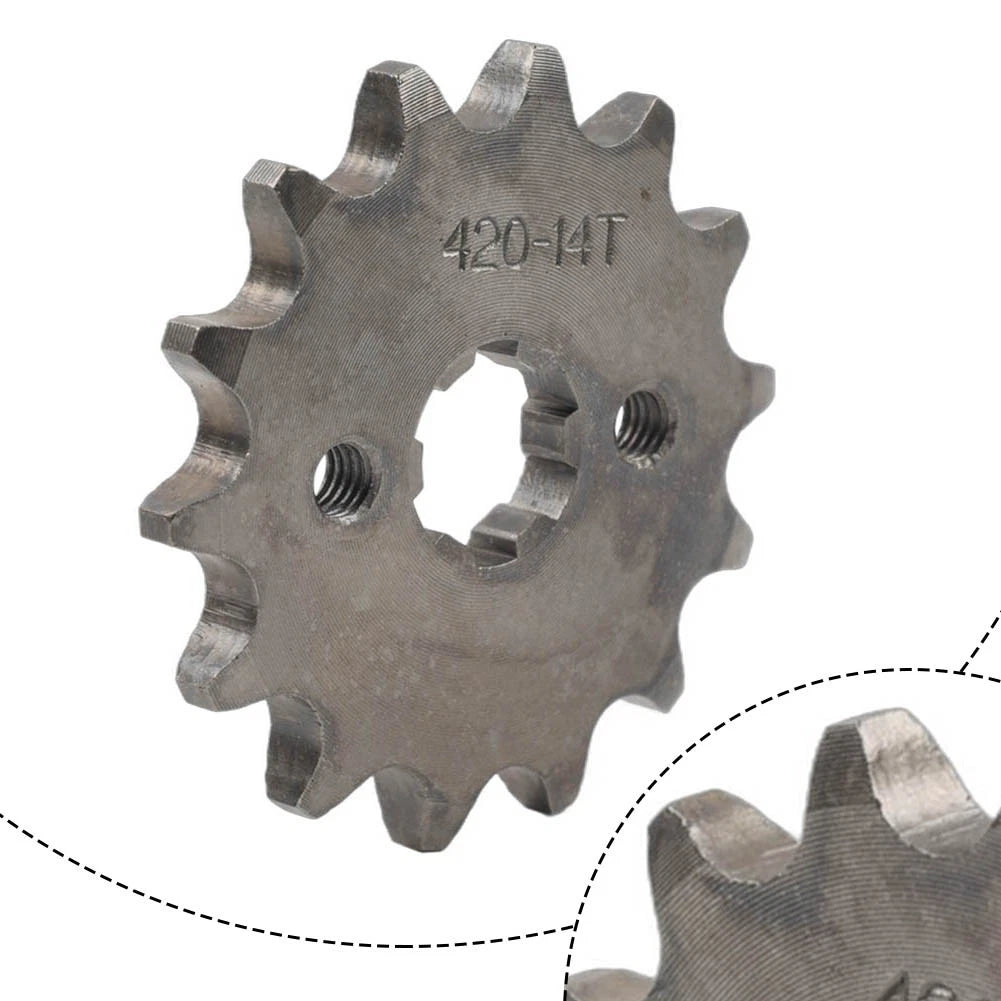420 Chain 17mm 14T Front Sprocket for 50 70 90 110 125 140cc ATV