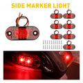 10x Red LED Side Indicator Lights for Truck Boat Trailer Car