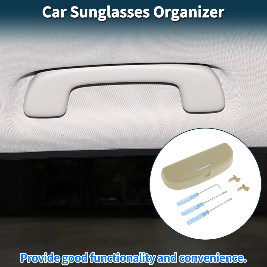 Sunglasses Case for BMW X1 F48 (2016–2024) Eyeglasses Holder Storage Box Beige