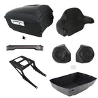 Backrest Speakers Tail Light Mount Rack for Harley Fatboy (2008–2017)