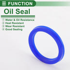 Set of 5 Oil Seal Rotary Shaft Seal 32x40x5mm High Pressure Blue