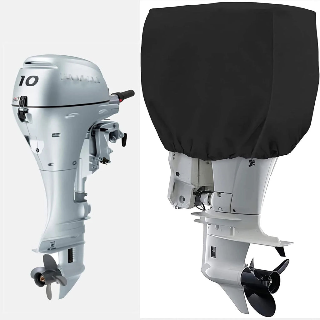 Heavy-Duty Waterproof Outboard Motor Cover for 15-30 HP Engines