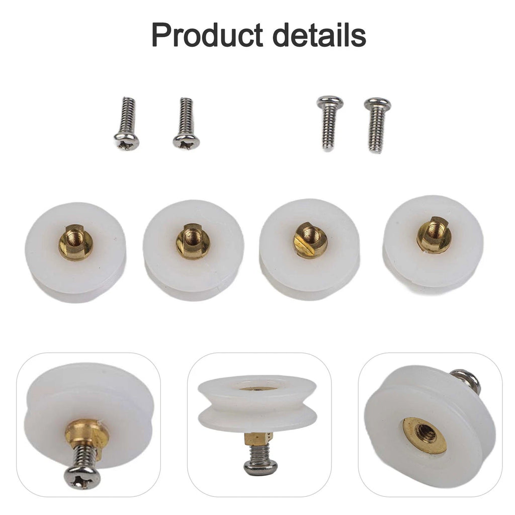 Set of 4 Door Rollers for Shower Room Accessories