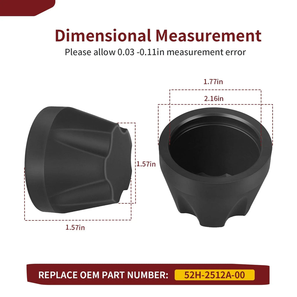 4x Wheel Hub Caps for Yamaha Timberwolf 250 (1995–1999)