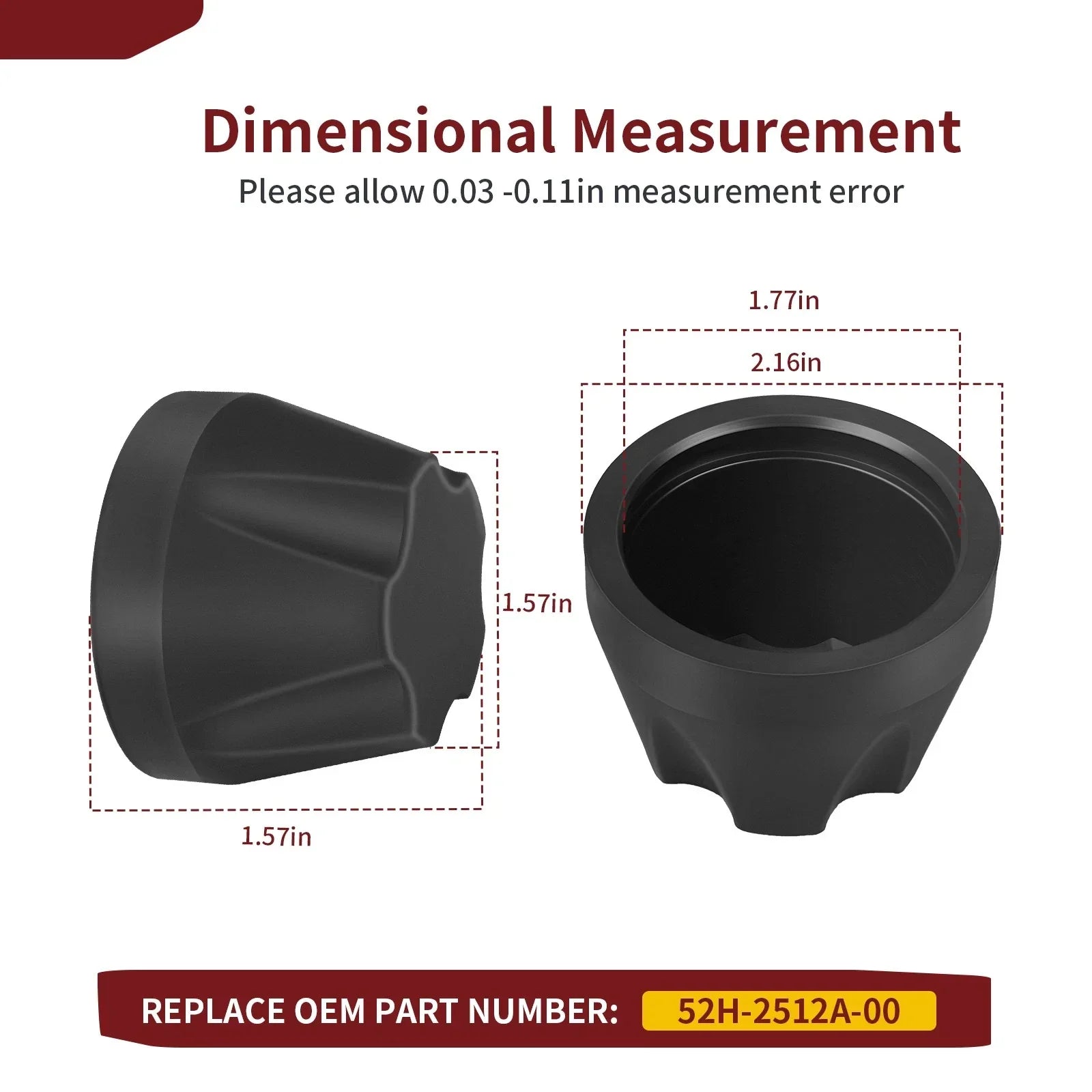 4x Wheel Hub Caps for Yamaha Timberwolf 250 (1995–1999)
