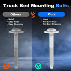 Set of 6 Truck Bed Mounting Hardware Bolts for Toyota Tundra Tacoma (2000–2021)