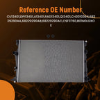 Aluminum Radiator for Jeep Cherokee 2.4L & 3.2L (2014–2018) CSF3760 68229290AC