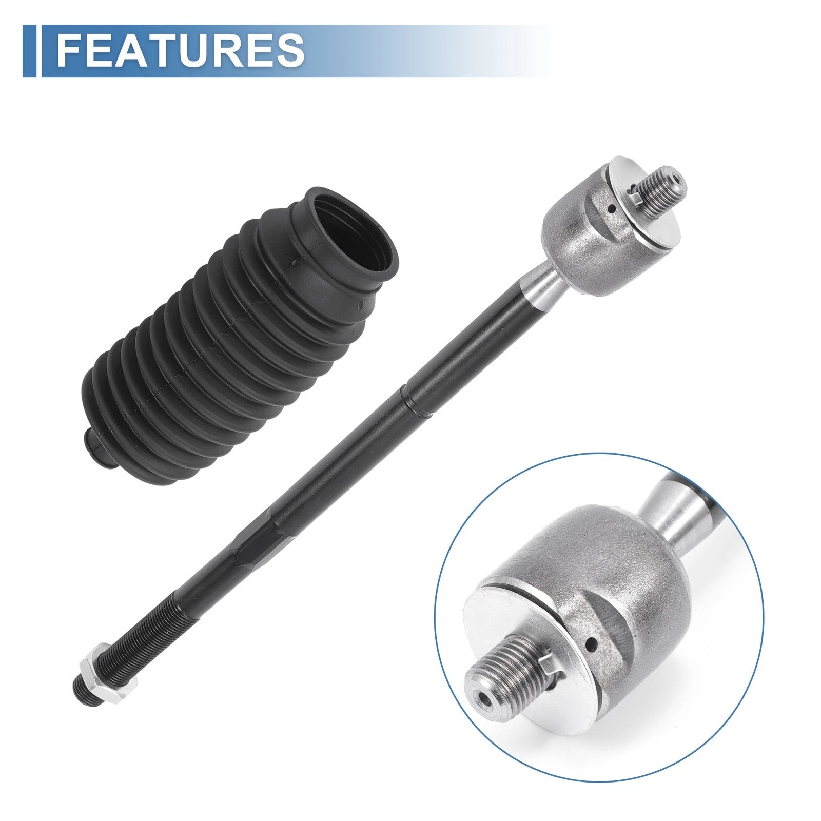 Set of 4 Front Inner Tie Rod End Links for Chrysler 300 (2011–2014) No.EV800963