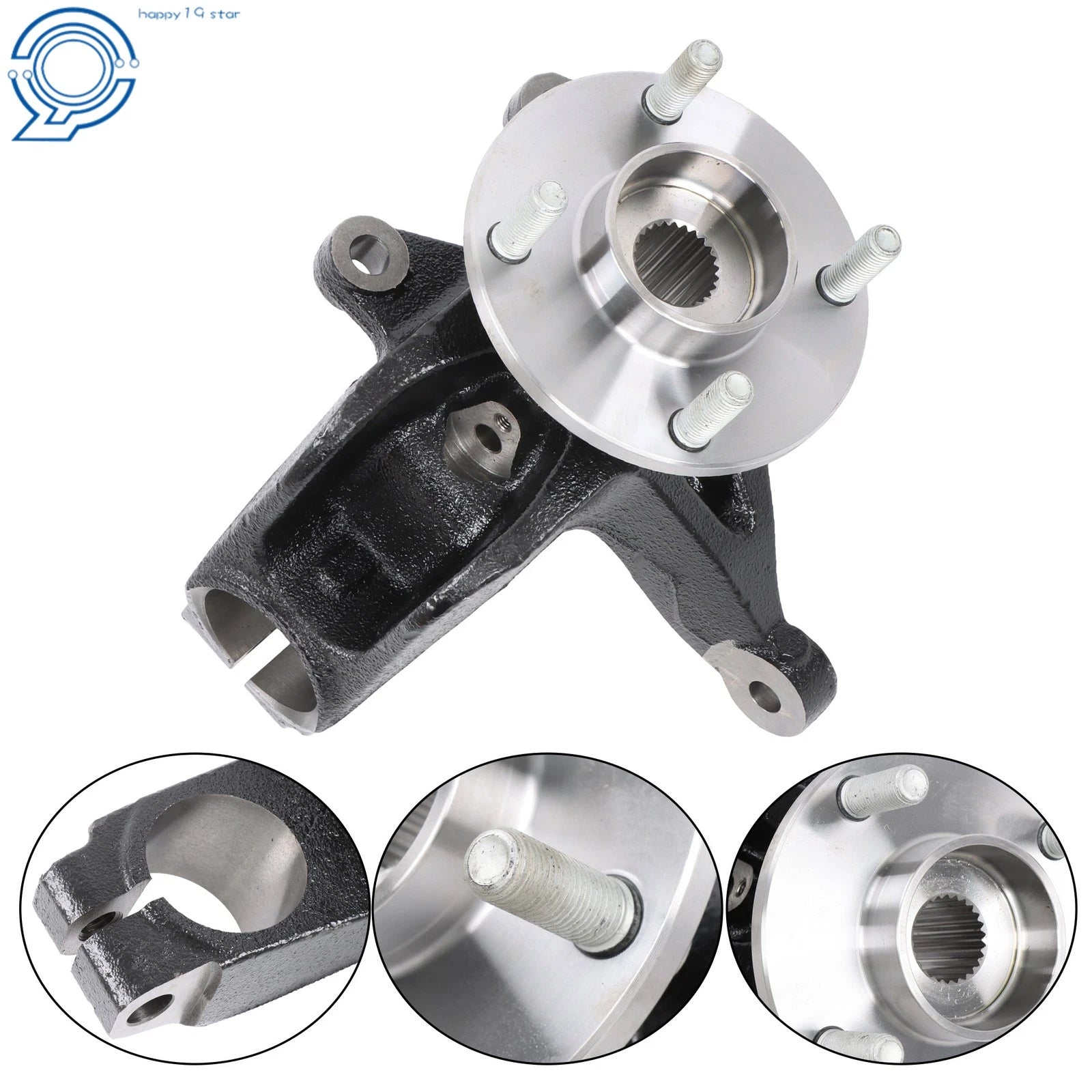 Front Right Steering Knuckle and Wheel Hub Bearing for Ford Focus (2006–2011)
