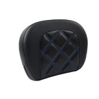 Black Rear Sissy Bar Backrest Pad for Harley Street Glide FLHX FLHXS (2006-2023)